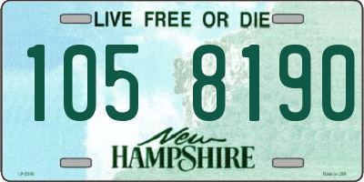 NH license plate 1058190