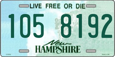 NH license plate 1058192