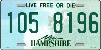 NH license plate 1058196
