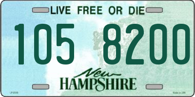 NH license plate 1058200