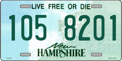 NH license plate 1058201