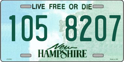 NH license plate 1058207