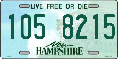NH license plate 1058215