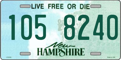 NH license plate 1058240