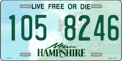 NH license plate 1058246