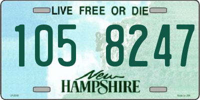 NH license plate 1058247