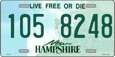 NH license plate 1058248