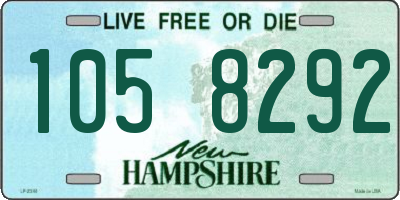 NH license plate 1058292