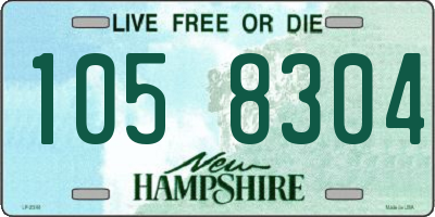 NH license plate 1058304
