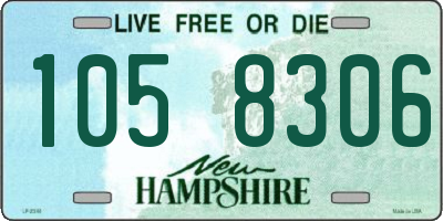 NH license plate 1058306