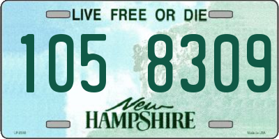 NH license plate 1058309