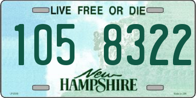 NH license plate 1058322