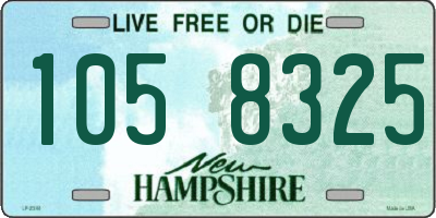 NH license plate 1058325