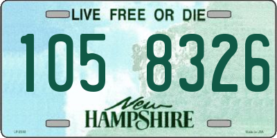 NH license plate 1058326
