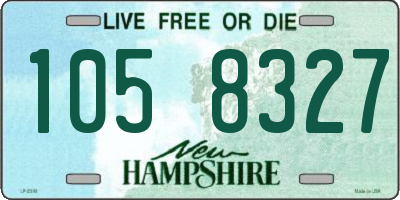 NH license plate 1058327