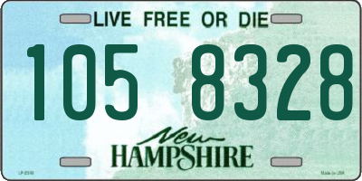 NH license plate 1058328