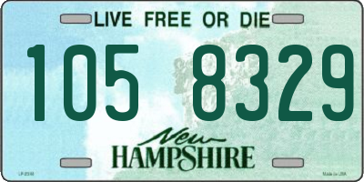 NH license plate 1058329