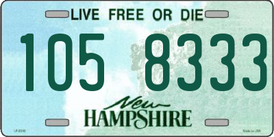 NH license plate 1058333
