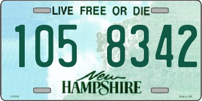 NH license plate 1058342