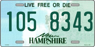 NH license plate 1058343