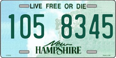 NH license plate 1058345