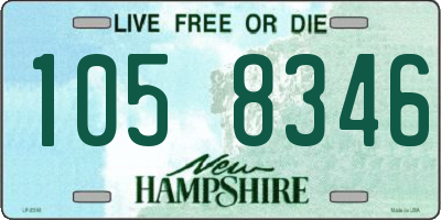 NH license plate 1058346