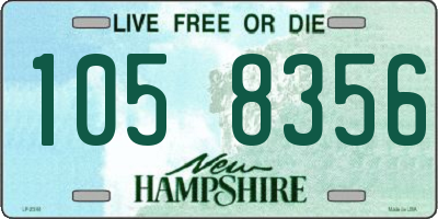 NH license plate 1058356