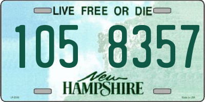 NH license plate 1058357