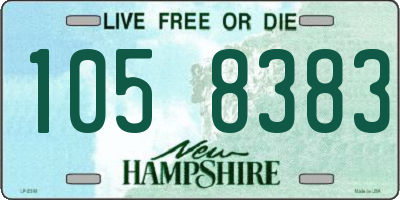 NH license plate 1058383