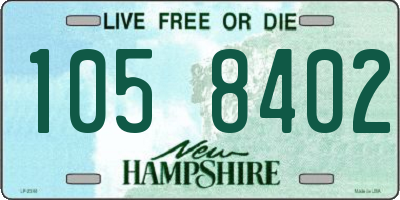 NH license plate 1058402