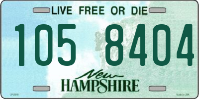 NH license plate 1058404