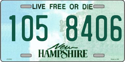 NH license plate 1058406