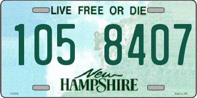 NH license plate 1058407