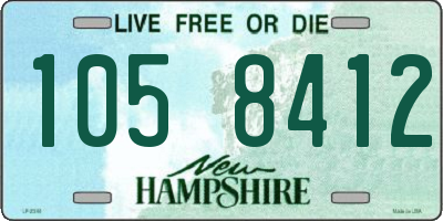 NH license plate 1058412