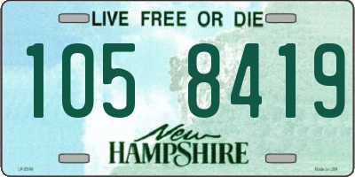 NH license plate 1058419