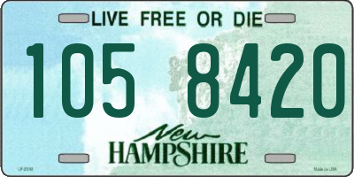 NH license plate 1058420