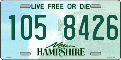 NH license plate 1058426