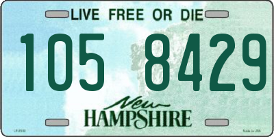 NH license plate 1058429