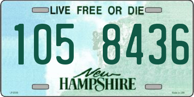 NH license plate 1058436
