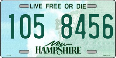 NH license plate 1058456