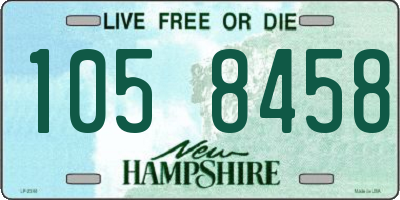 NH license plate 1058458