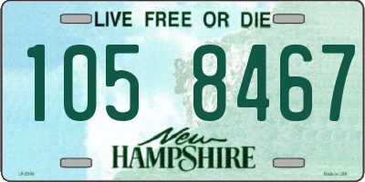 NH license plate 1058467