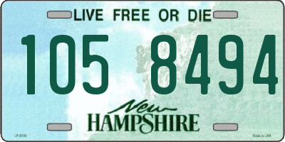 NH license plate 1058494