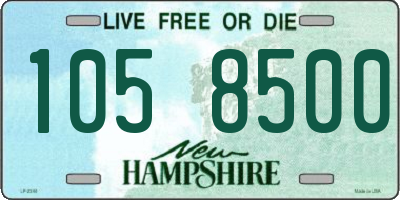 NH license plate 1058500