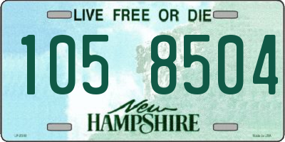 NH license plate 1058504