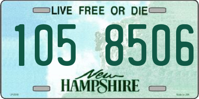NH license plate 1058506