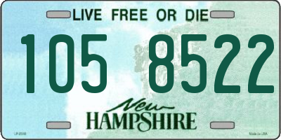 NH license plate 1058522