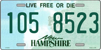 NH license plate 1058523