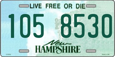NH license plate 1058530