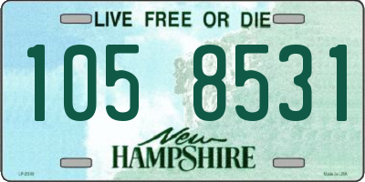 NH license plate 1058531